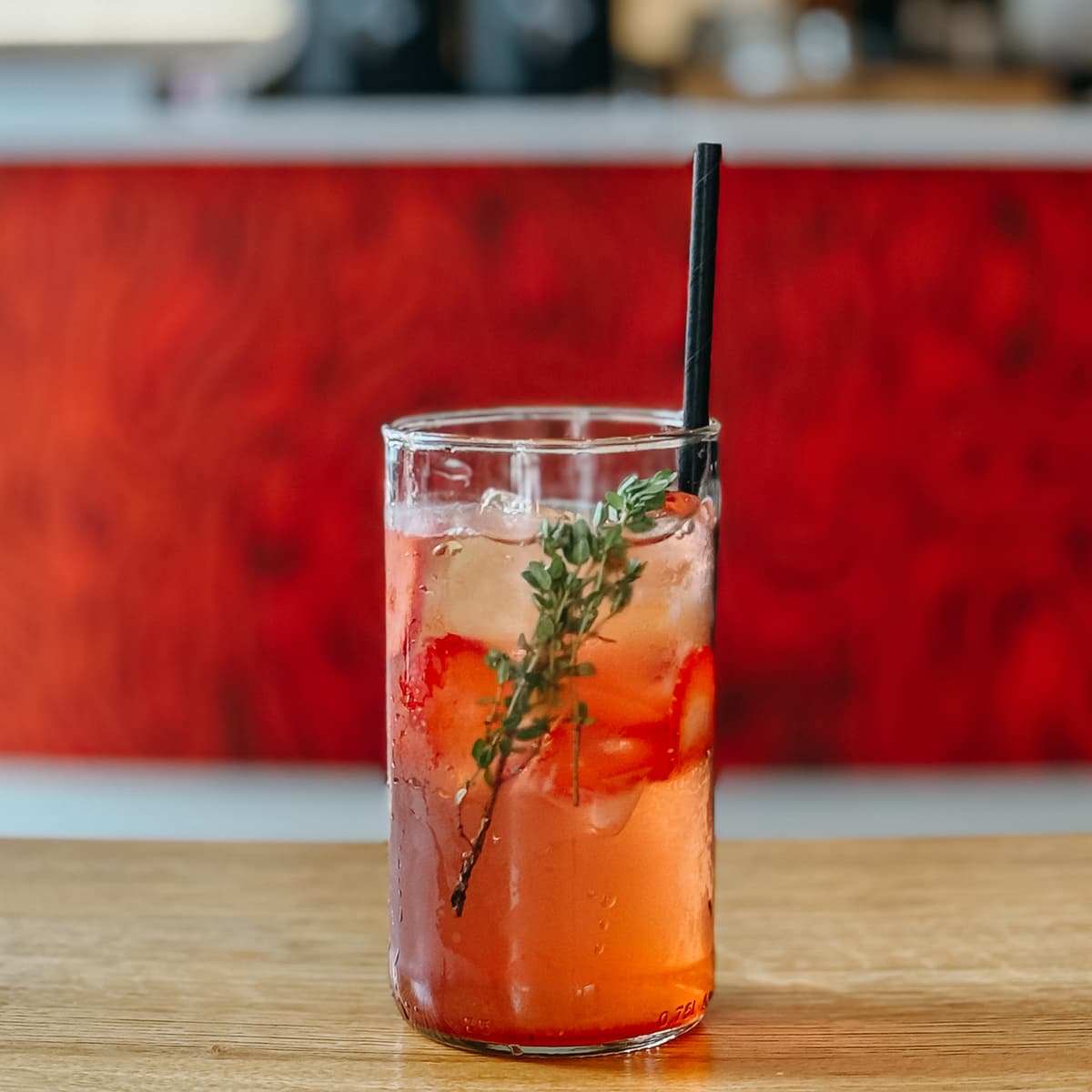 Strawberry, Maté & Coconut Lemonade